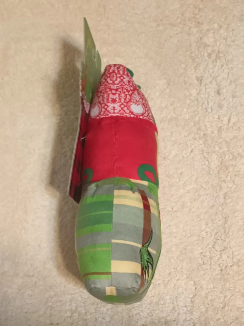 NWT ~ Woof Pet Products' Dr. Seuss Grinch Festive Present Squeaker Plush Pet Toy